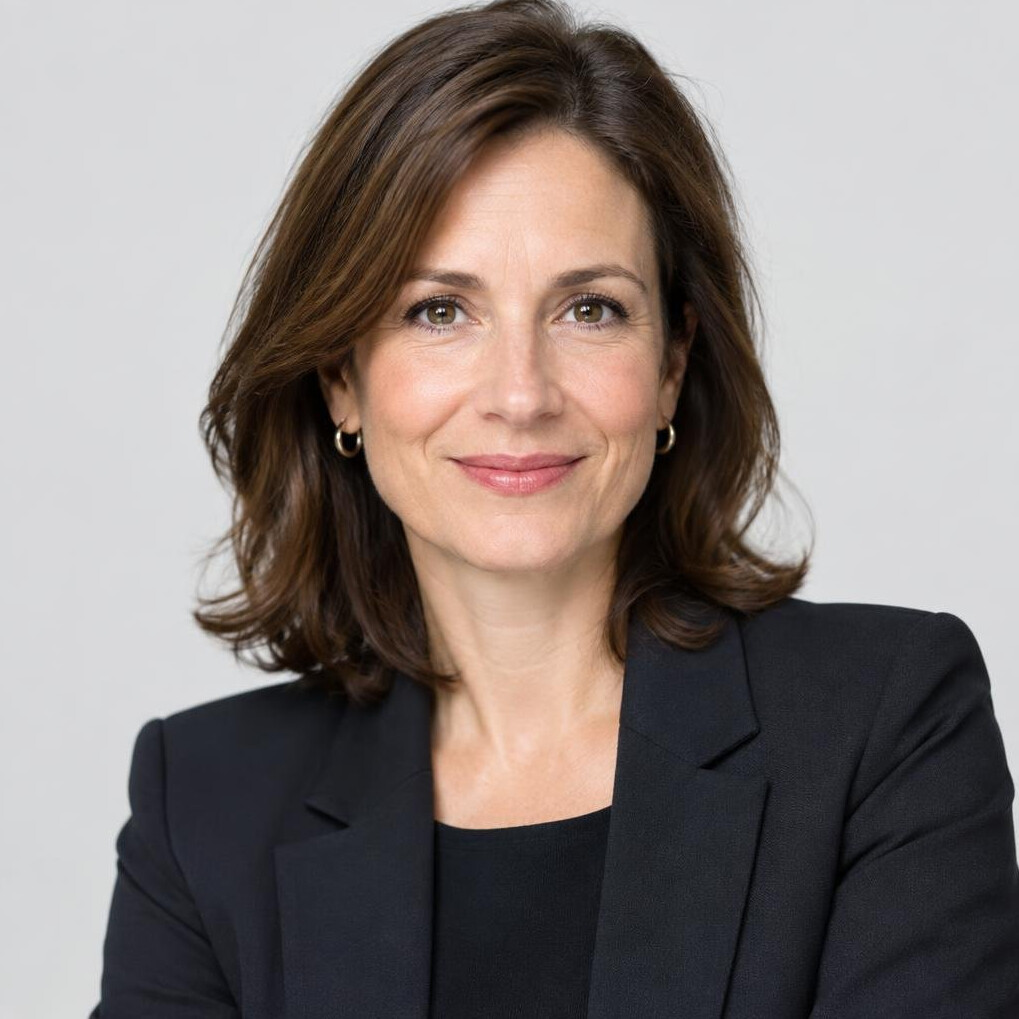 Portrait of a smiling businesswoman in a blazer