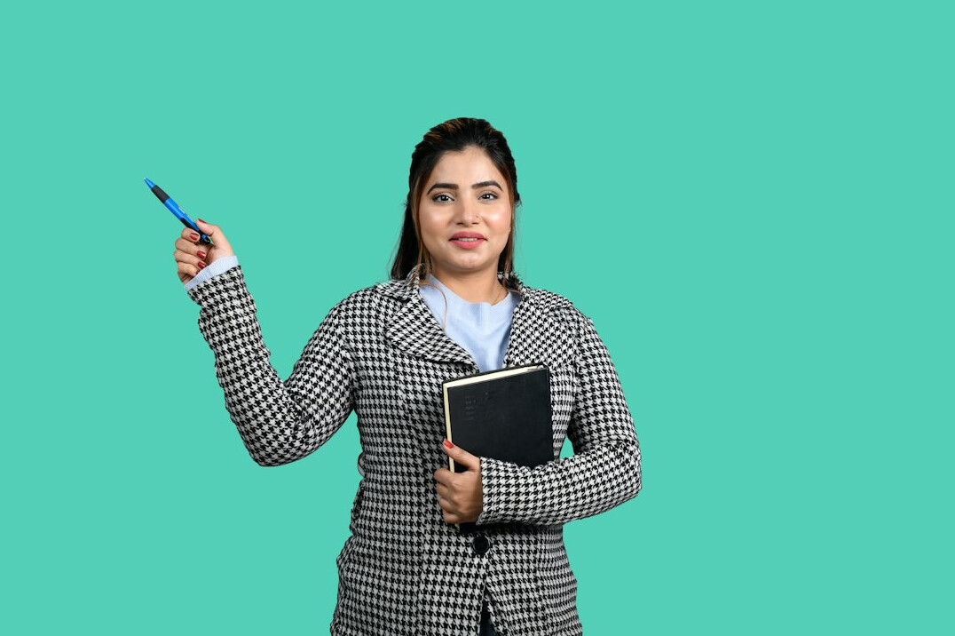 professional woman presenting
