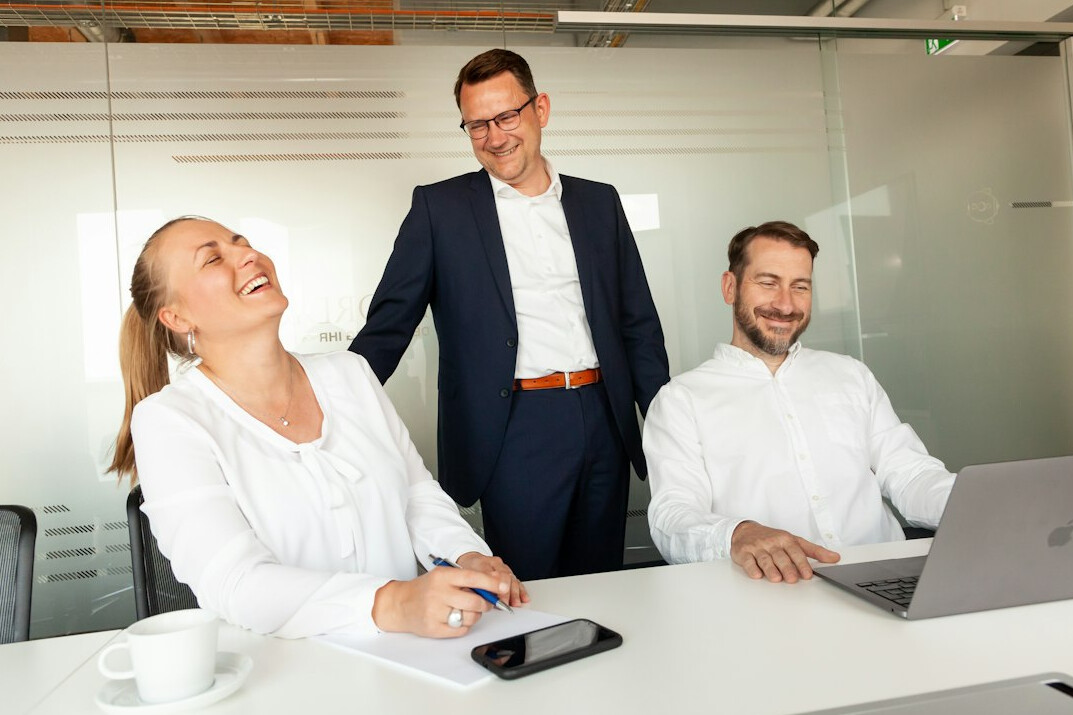 business professionals in training